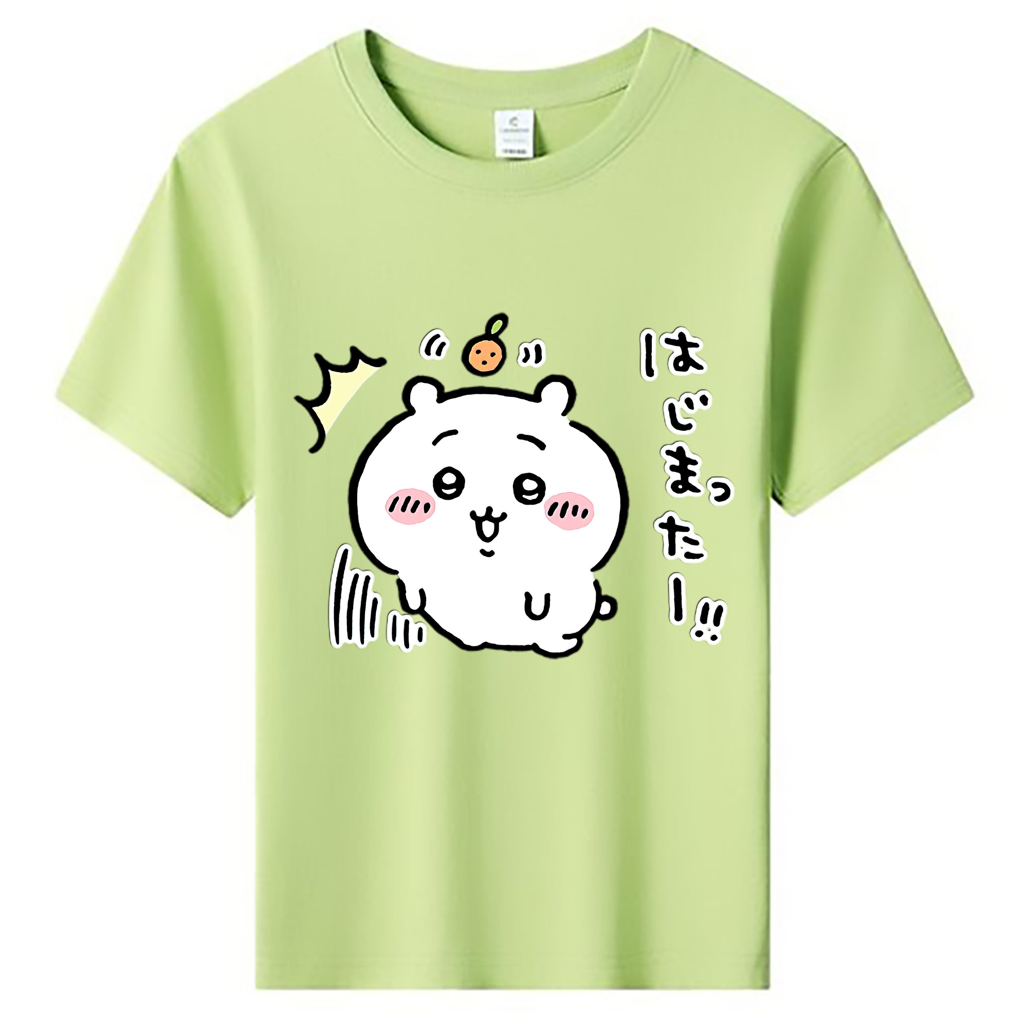 （画像用） ちいかわ ちいかわ Chii-kawa chiikawa 綿100％キッズTシャツ（フロントプリント）